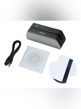 MSR X6 Card Encoder / USB Magnetic Stripe Reader - Black & Silver